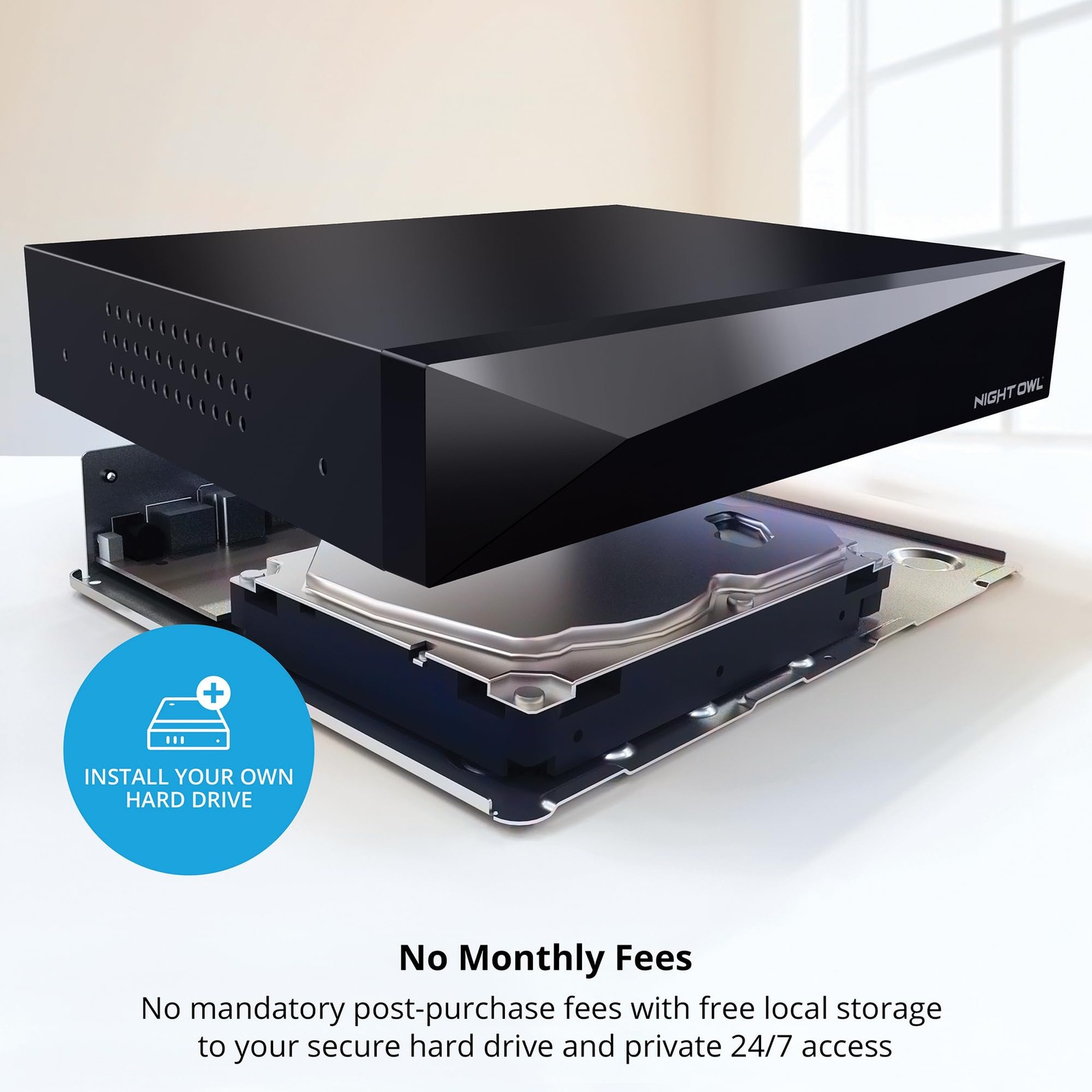 2-Way Audio 12 Channel 4K DVR with Customizable Storage (no HD Included) – Add u