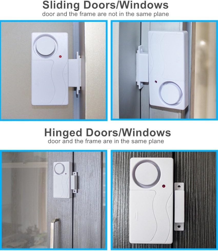 Battery-Powered Wireless Security Alarm with Arm/Disarm Modes for Peace of Mind