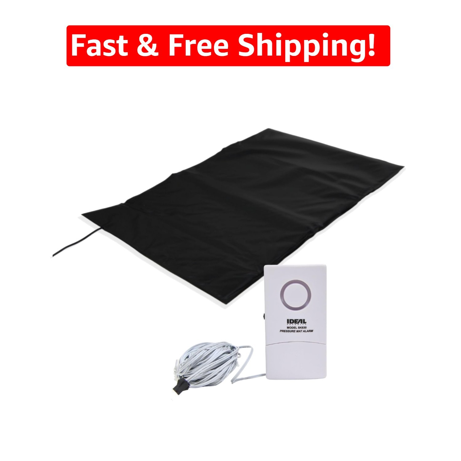 Elegant Pressure Floor Mat Home Alarm – Wired Security with Chime & Alert