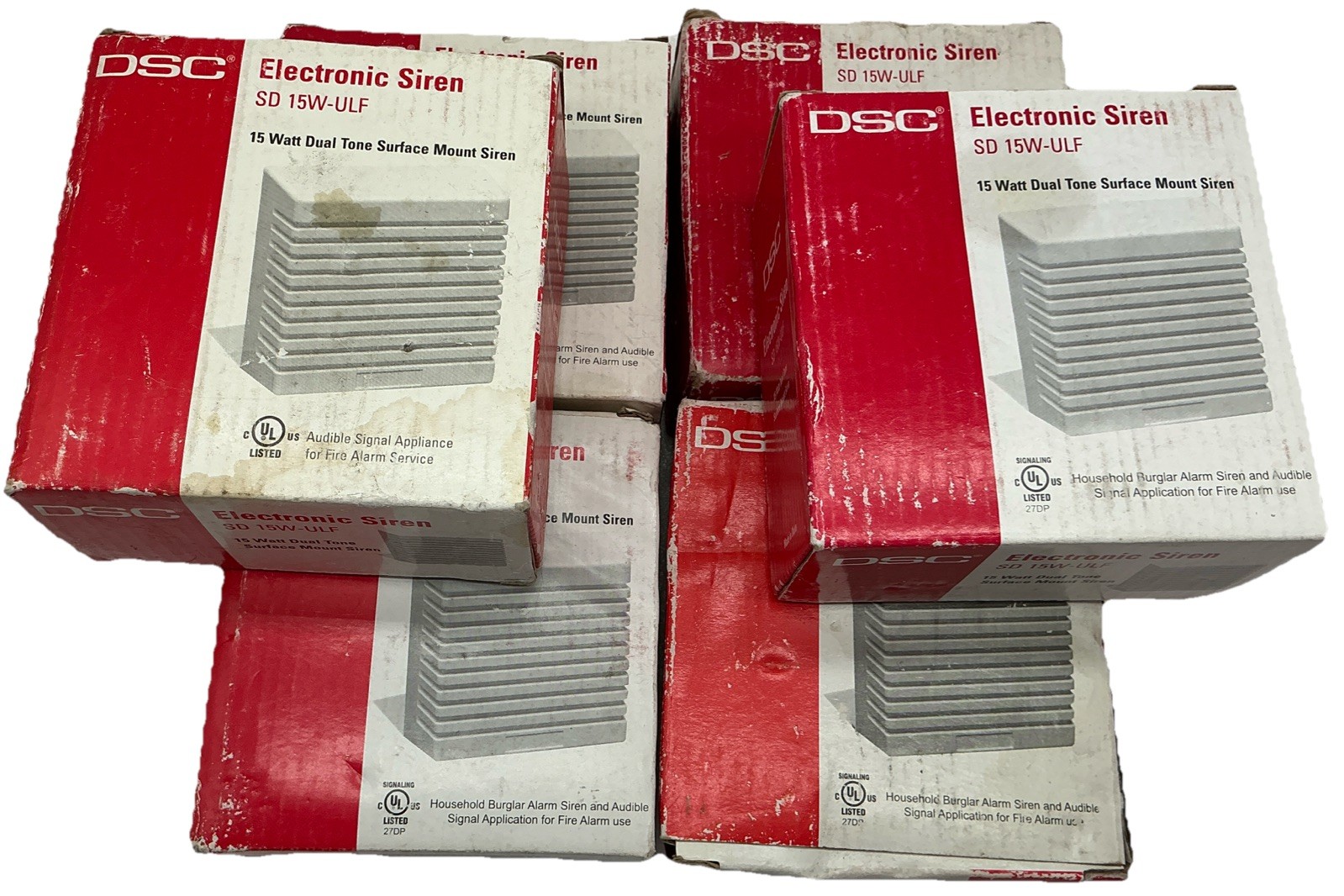 DSC Electronic Siren SD 15W-ULF Indoor New Alarm System Siren Wired Dual Tone