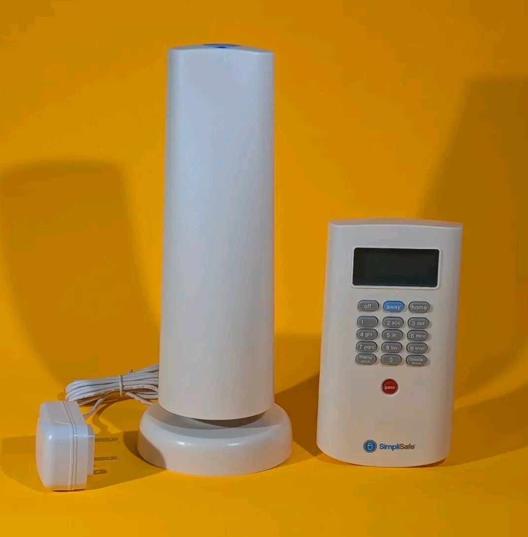 SimpliSafe Base Station W/ Power Cord BS2000 1st gen (Tested)+ Keypad No Tested