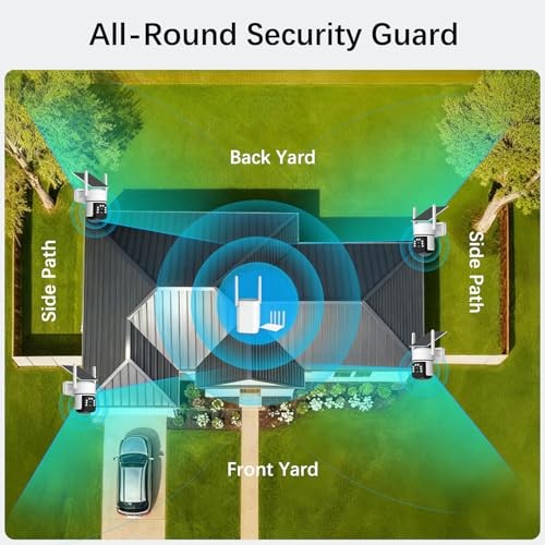 Solar Security Cameras Wireless Outdoor,2 Cam-Kit,Solar-Powered,No 2-Cam-Kit