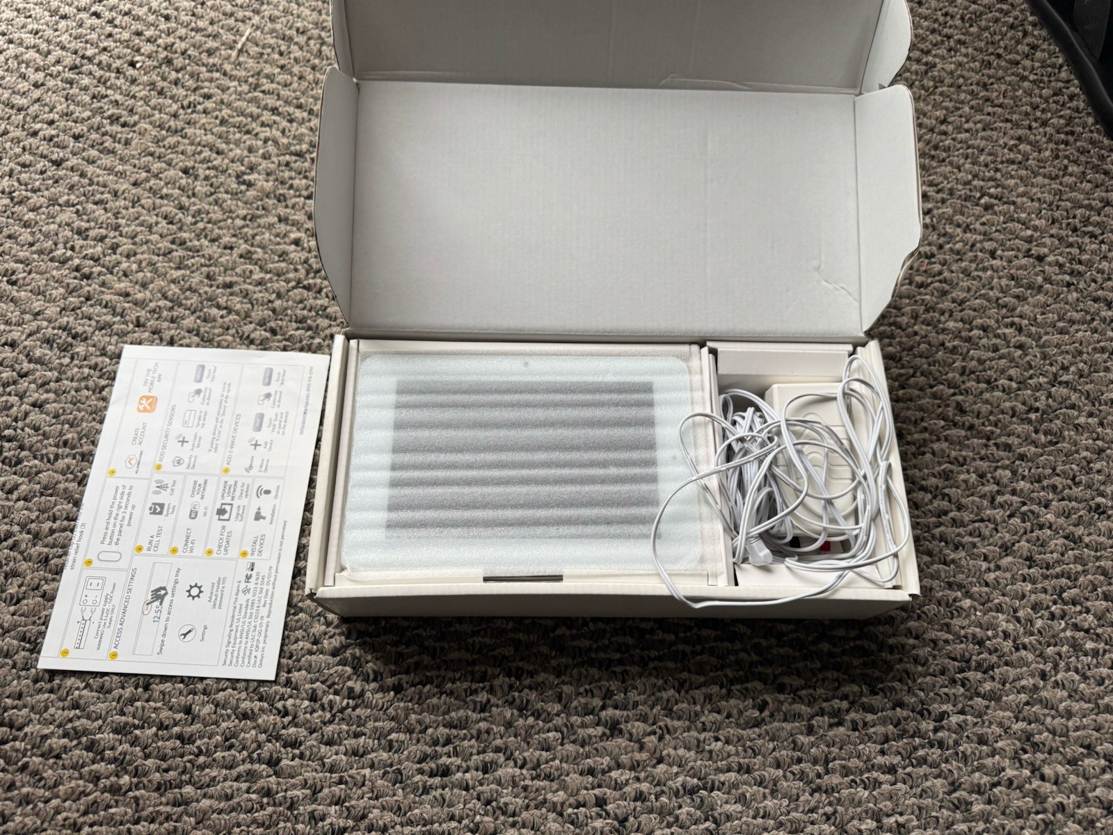 Qolsys PowerG IQ Panel 2+ Plus QS9207-1208-124 Wireless 319.5MHz TELUS LTE