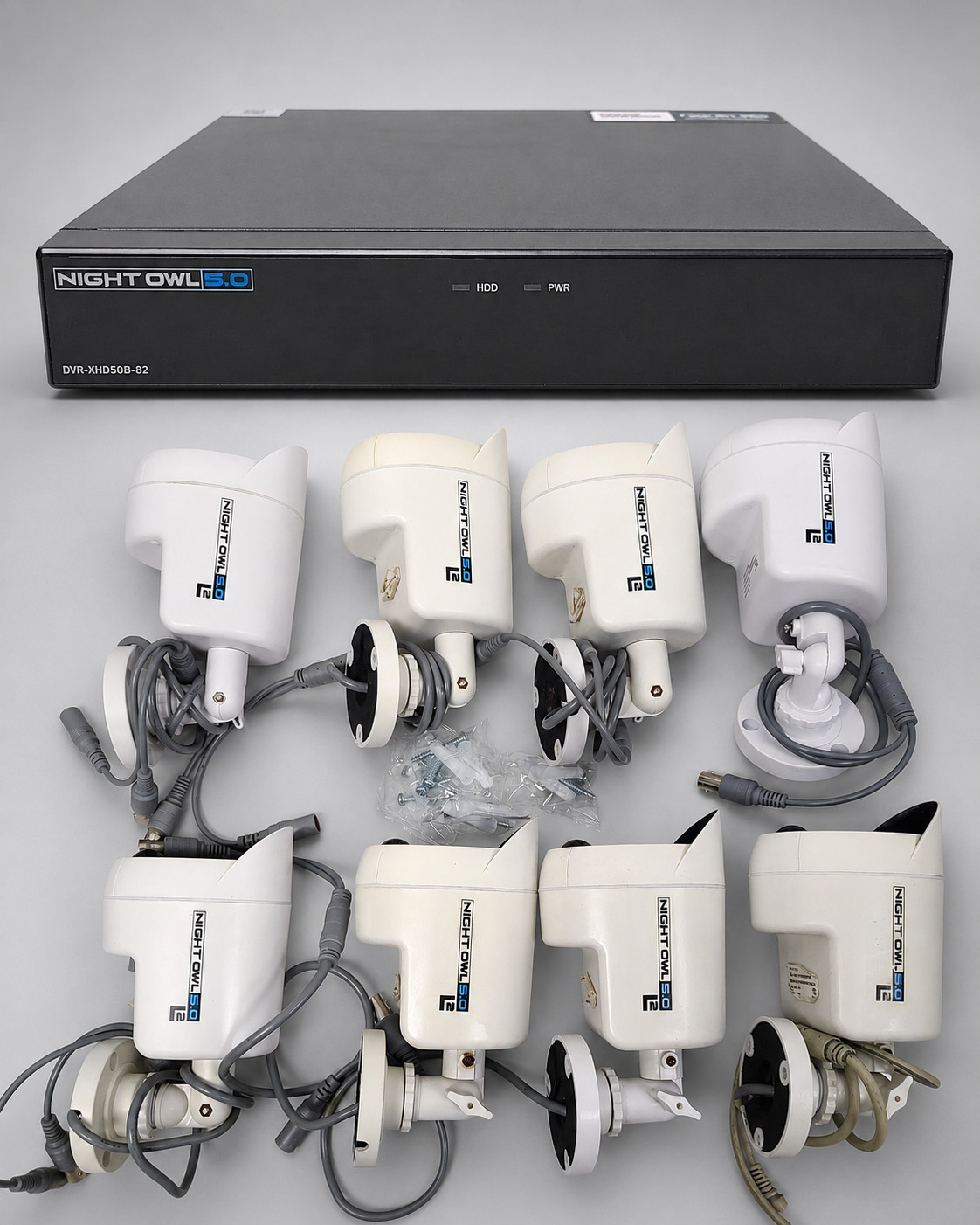 EXTREME HD Wired Security System 8-Ch 2TB HDD+(8) 5MP Security Cameras NIGHT OWL