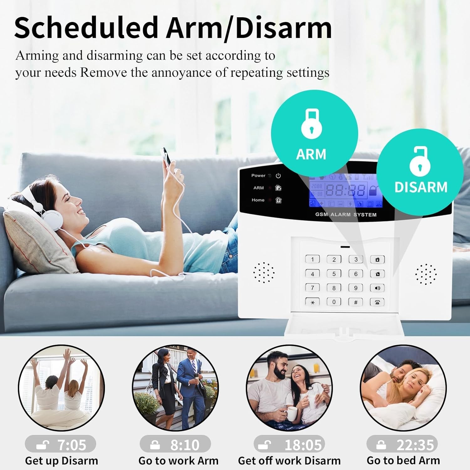 Versatile Wireless Burglar Alarm System with Real-Time Alerts – 24-Piece Set