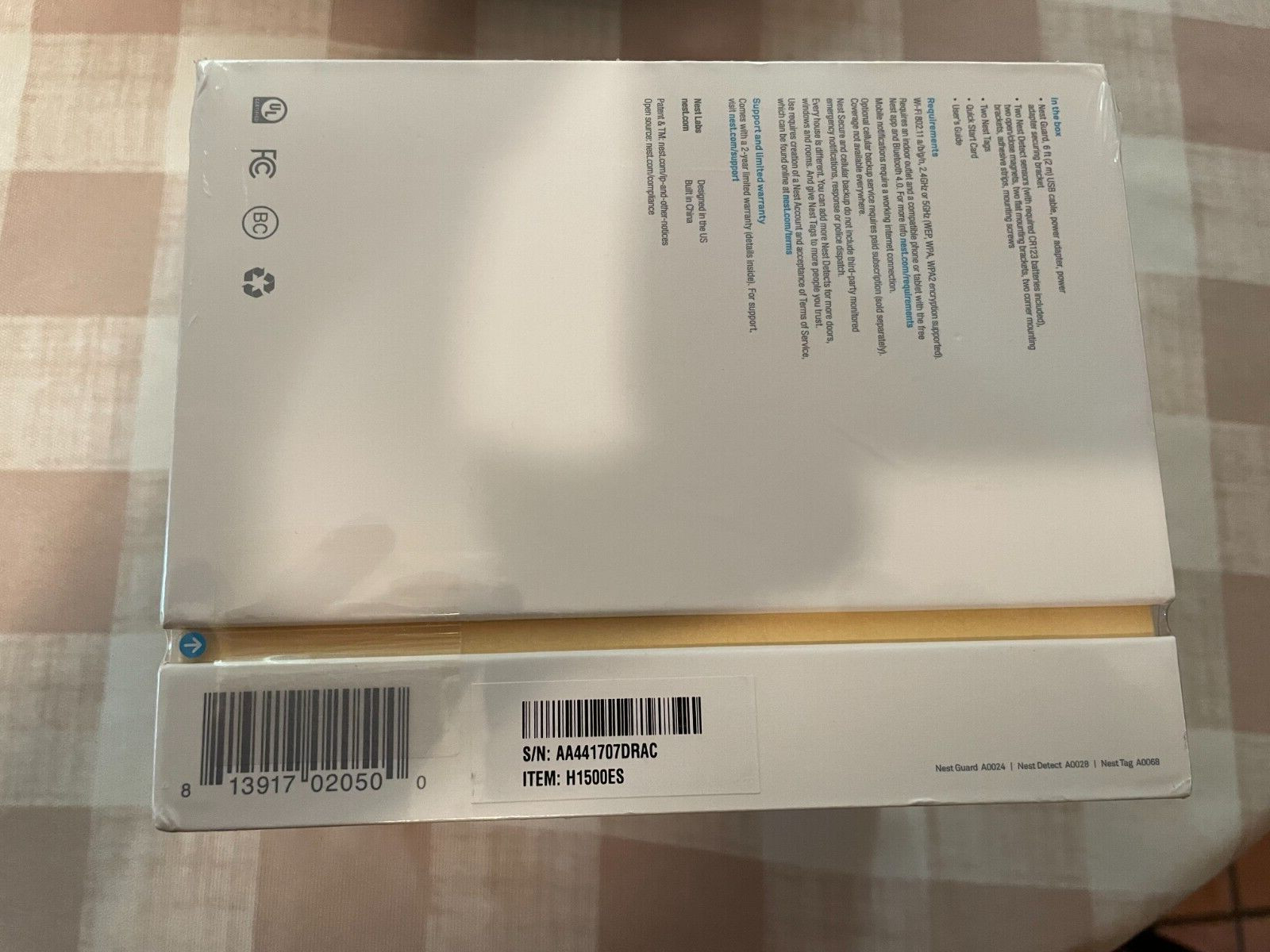 Google Nest Secure Alarm System Starter Pack (H1500ES) Brand New Factory Sealed