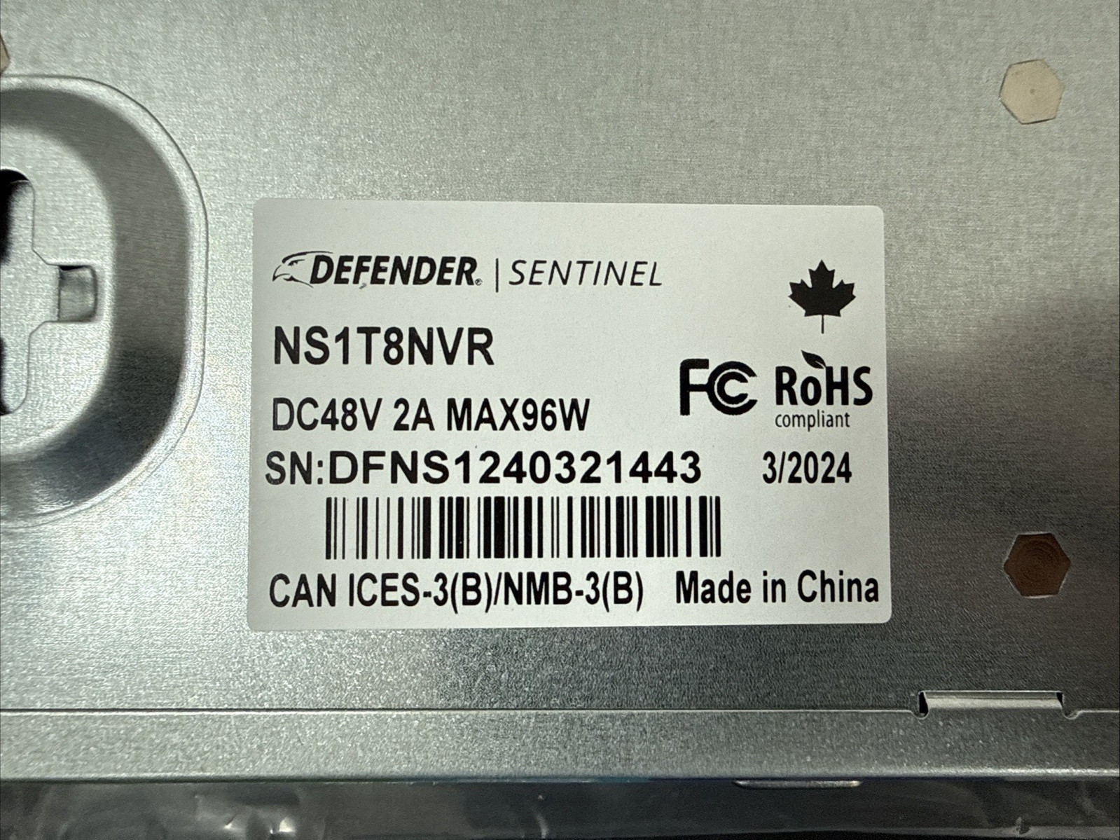 Defender Sentinel PoE Indoor/Outdoor 4 Security Camera System – NS8MP1T4B4
