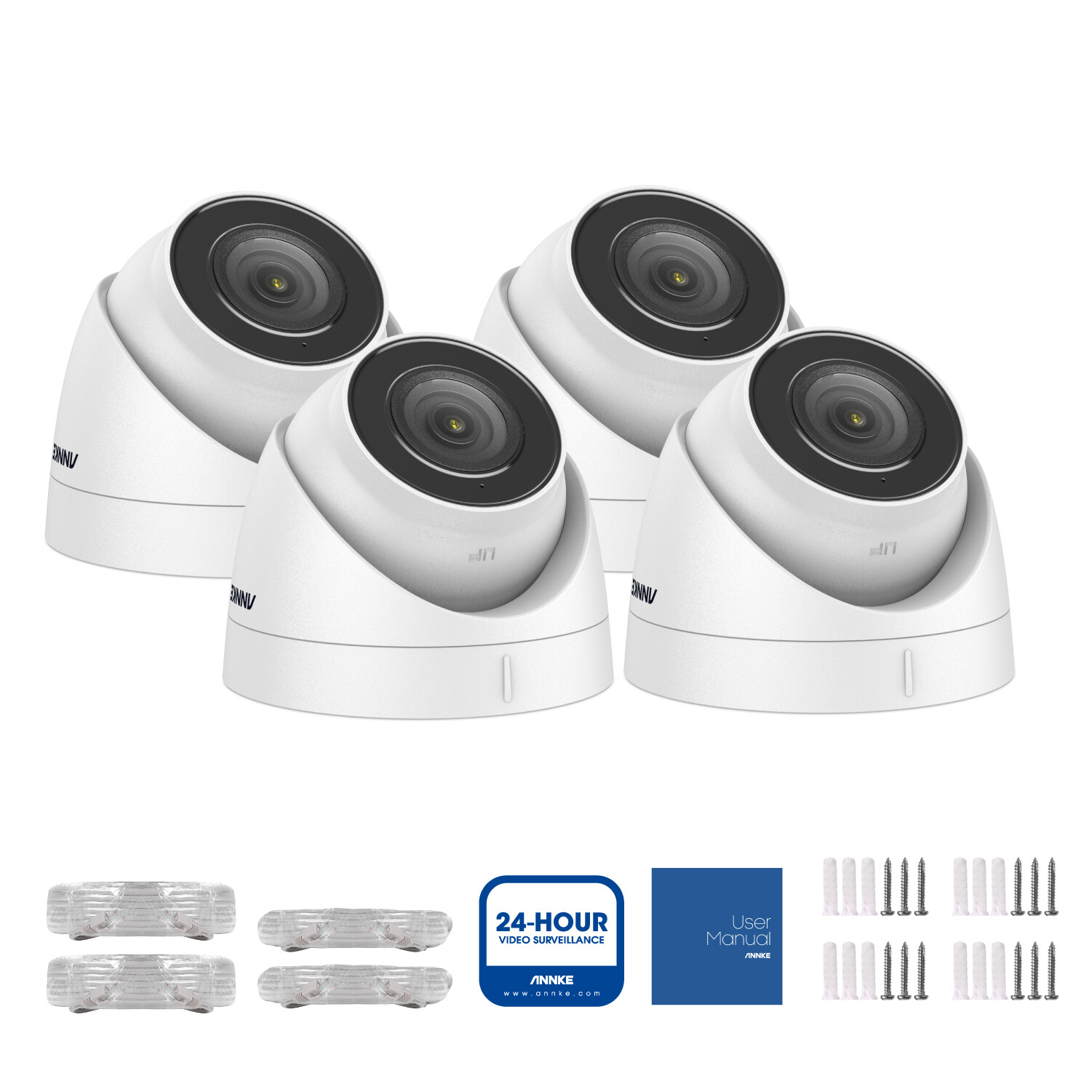 ANNKE 4K POE Security Camera Audio Recording C800 Outdoor Human Detection H.265+