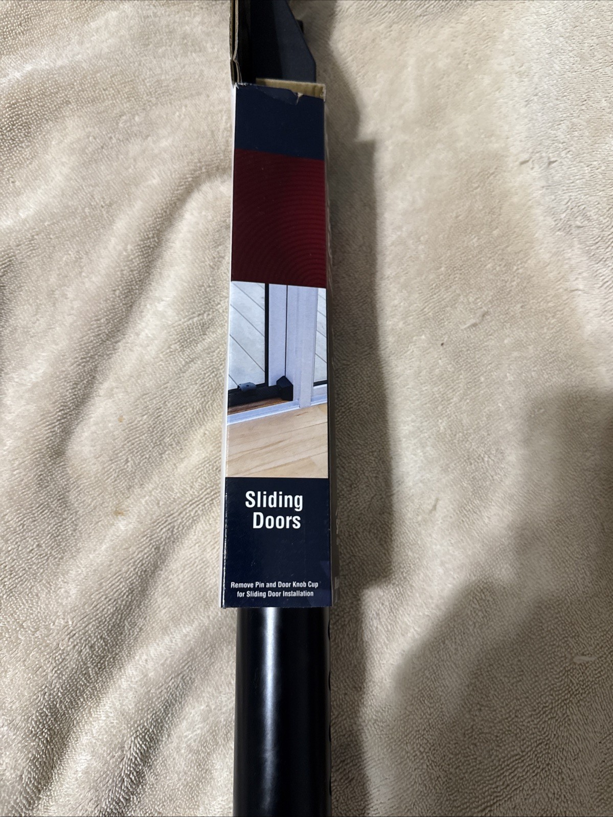 SABRE Adjustable 2-in-1 Door Security Bar, Doorstop Bar Secures Onto Doorknob