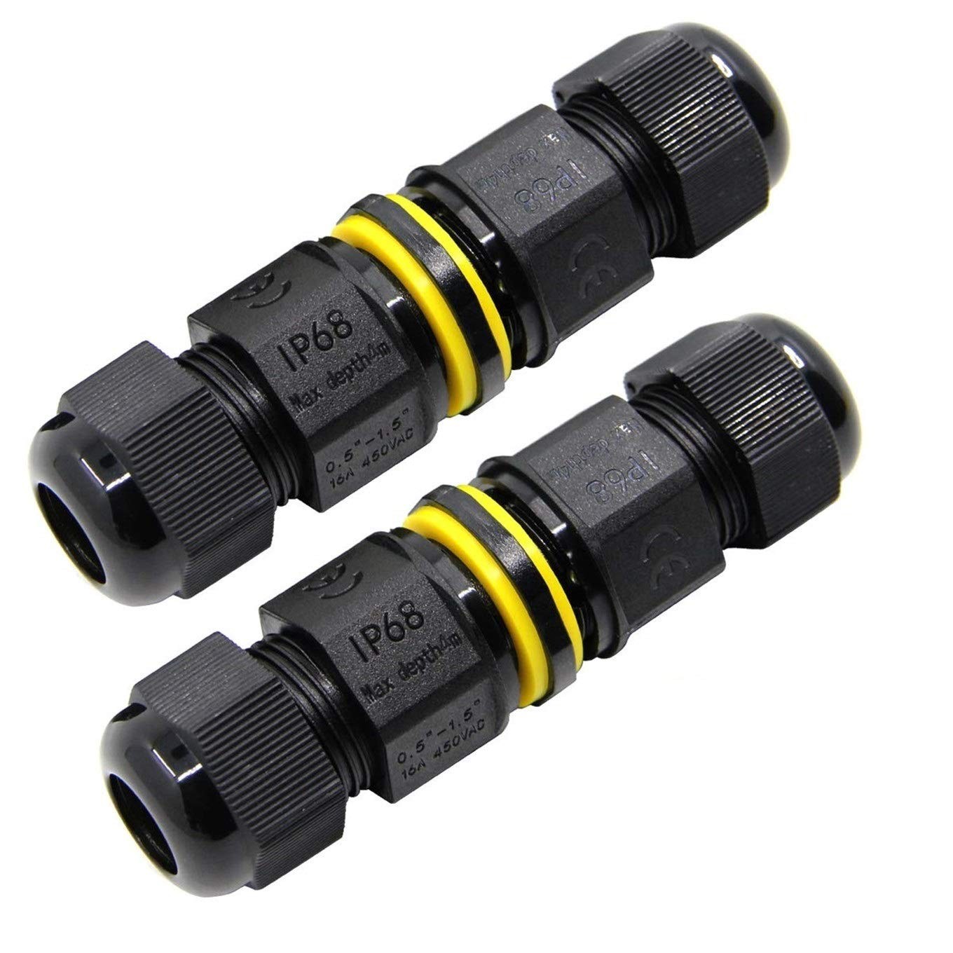 ILSSLI Junction Box Outdoor Waterproof IP68 Electrical 8.5*3*3 CM, black