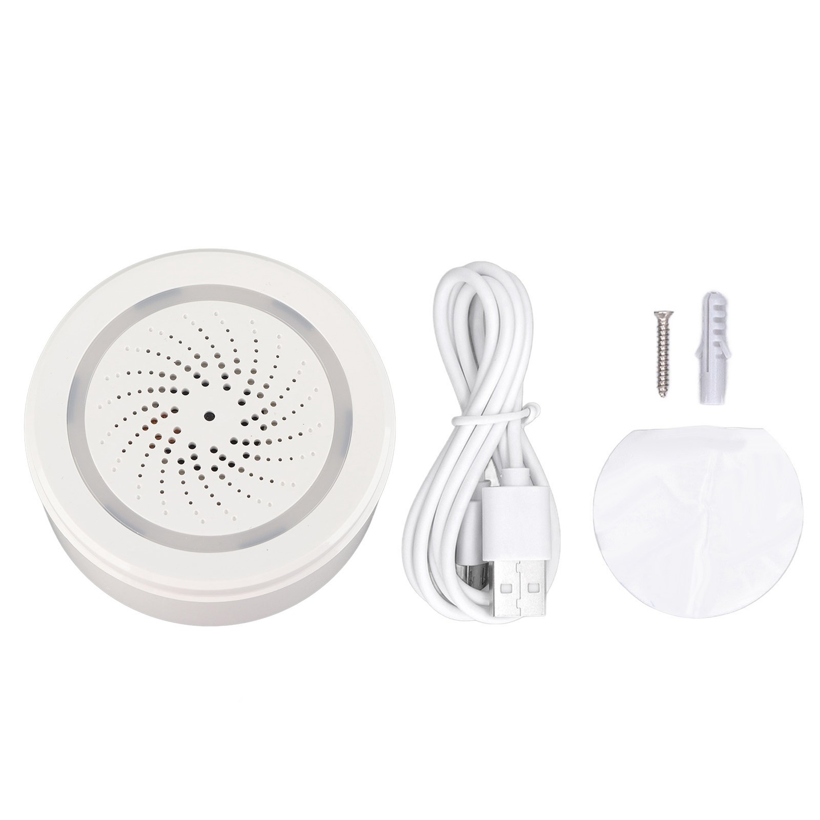 90dB Sound Light Siren Alarm With APP Control Impact Sensitive Burglar Alert