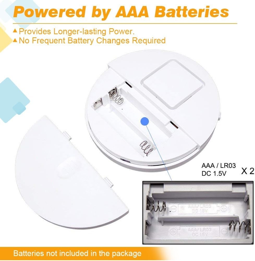 4-Pack Window Security Alarms with 120dB Vibration Sensors & LED Indicator