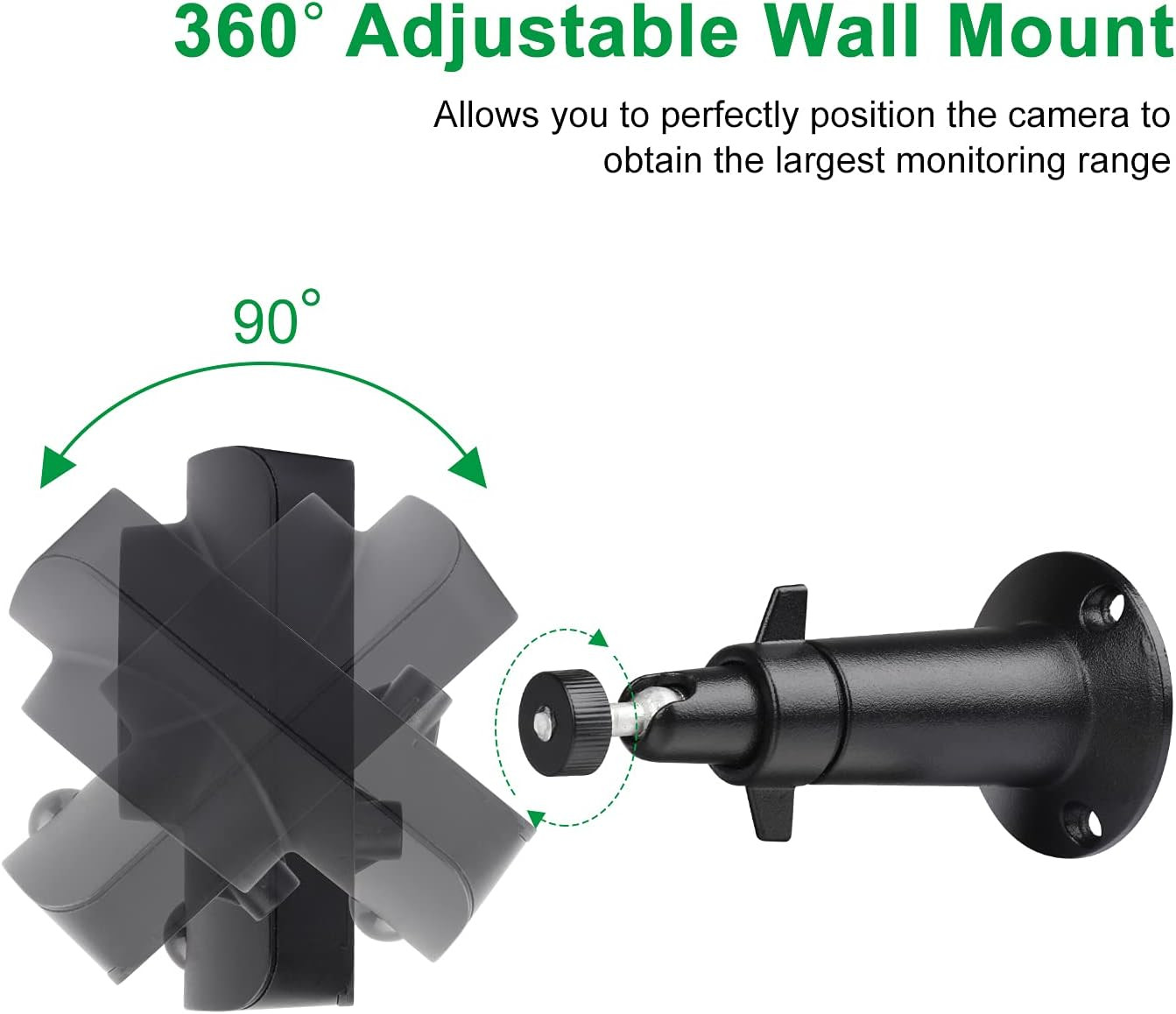 Wall Mount Compatible with Simplisafe Simplicam 1080P Wired Indoor Home Security