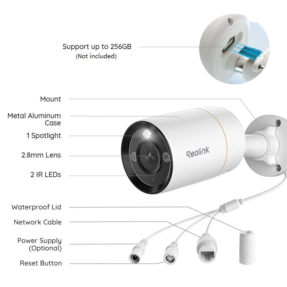 Reolink 1212A 12MP PoE Security Camera System 12CH NVR 2TB HDD Smart Detection