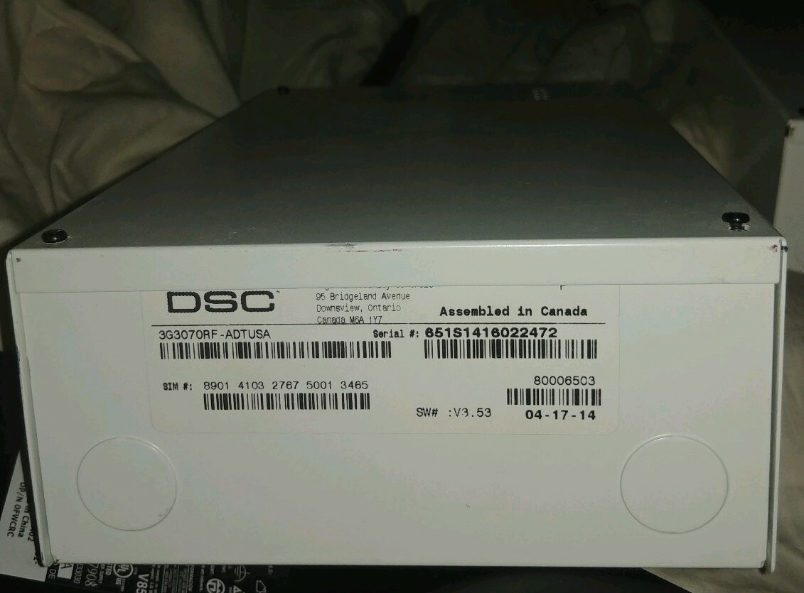 DSC Cellular Wireless Alarm Communicator 3070-RF 3G -ADT