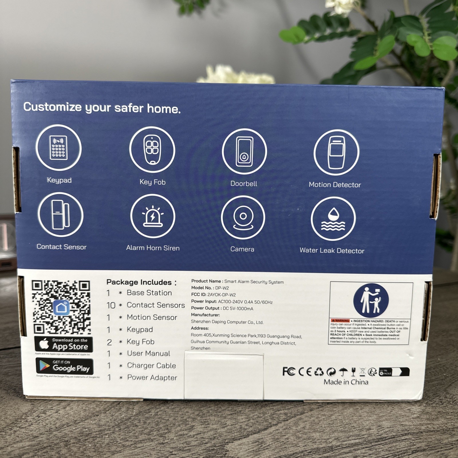Tolviviov Wireless Alarm System 15-Piece Set Home Security Kit New