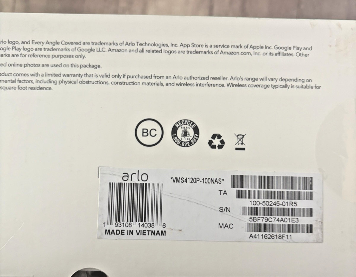 Arlo Pro 2 VMS4120P-100NAS 1 Wire-Free HD Security Camera NEW NIB