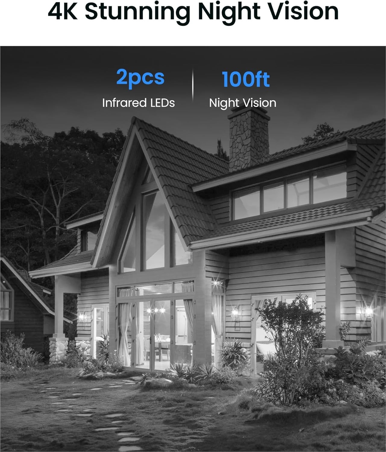 ZOSI C220 4K 8MP 8CH 8 x 8MP POE Security Camera System 2TB HDD AI Detect Audio