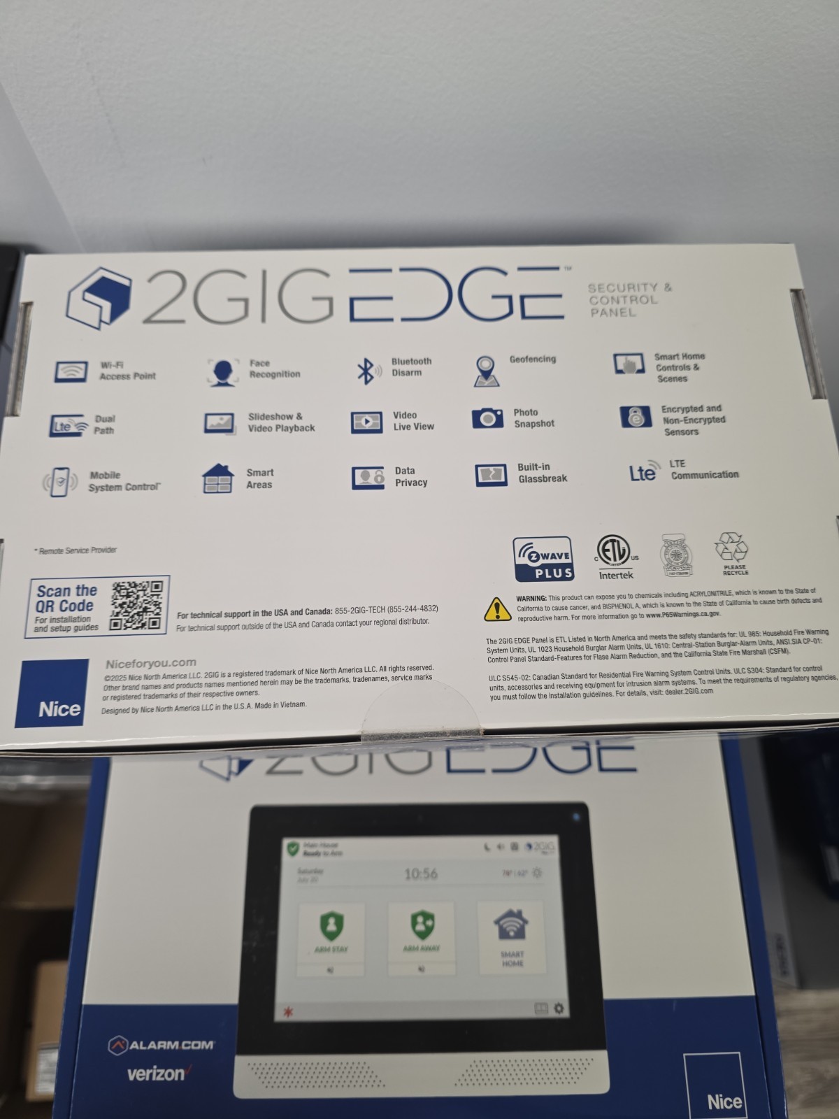 2GIG EDGE Security Panel with 7 In. Touchscreen, Verizon (2GIG-EDG-NA-VA)
