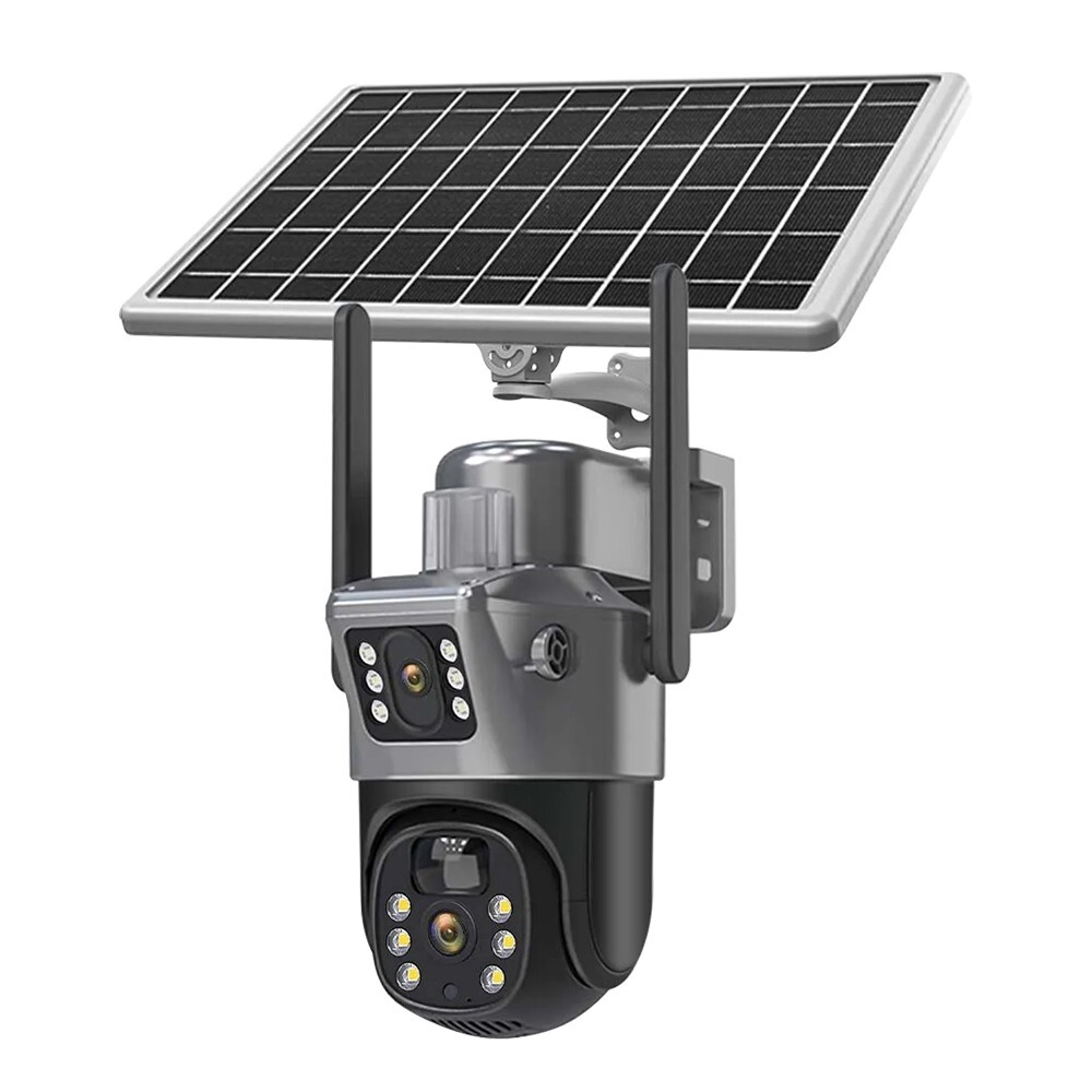 Wifi Solar Powered Security 8MP Wireless Camera PTZ FHD Waterproof Surveillance