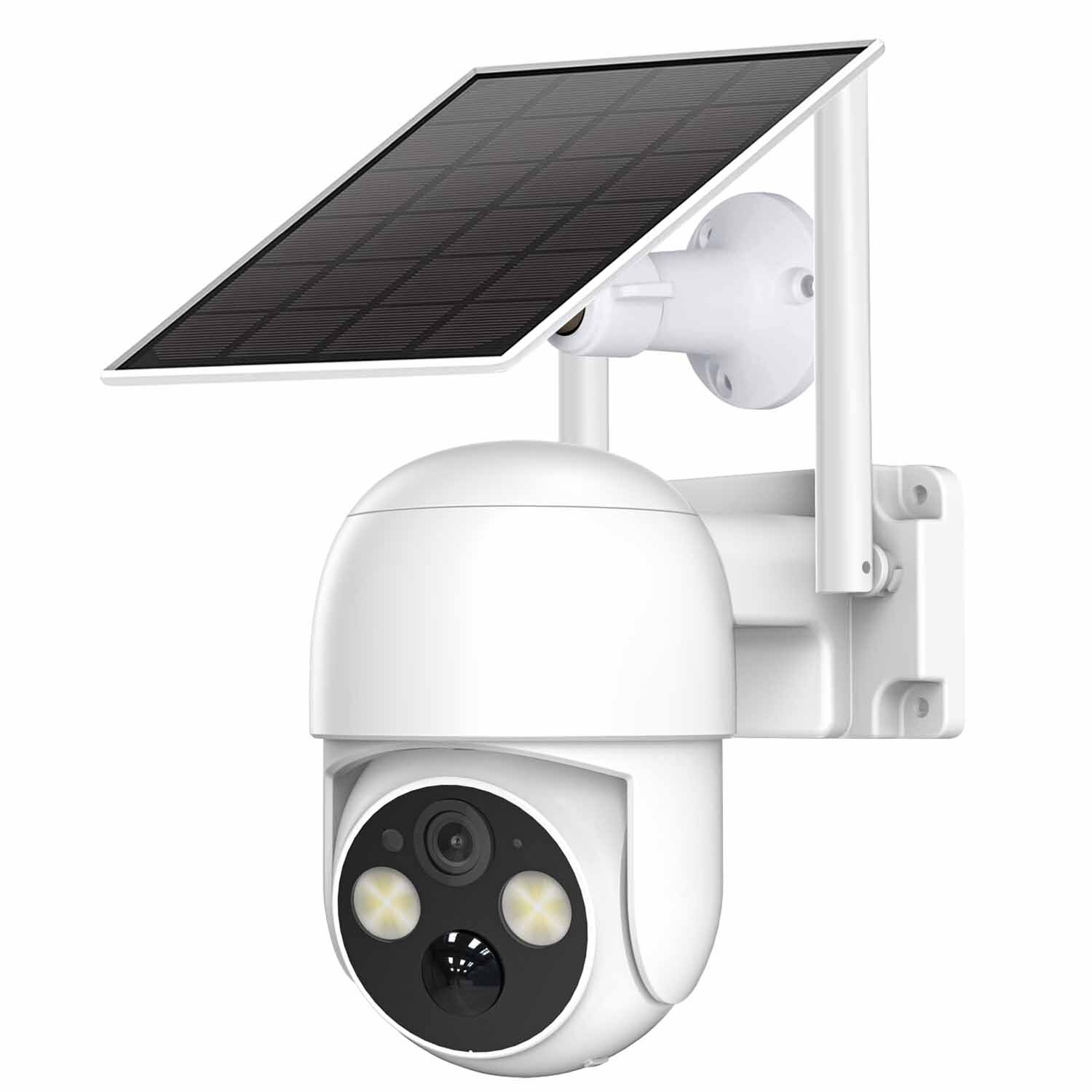Wireless Solar Powered WiFi Camera Outdoor 4MP 2K PTZ Home Security Camera CCTV