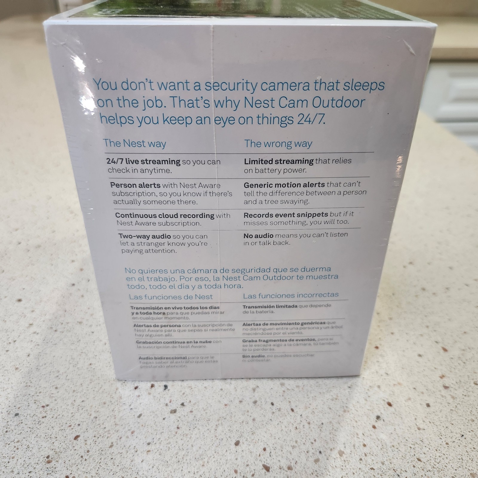 New Google Nest Cam Outdoor 1st Gen A0033 (NC2100ES) uses Nest app – SEALED