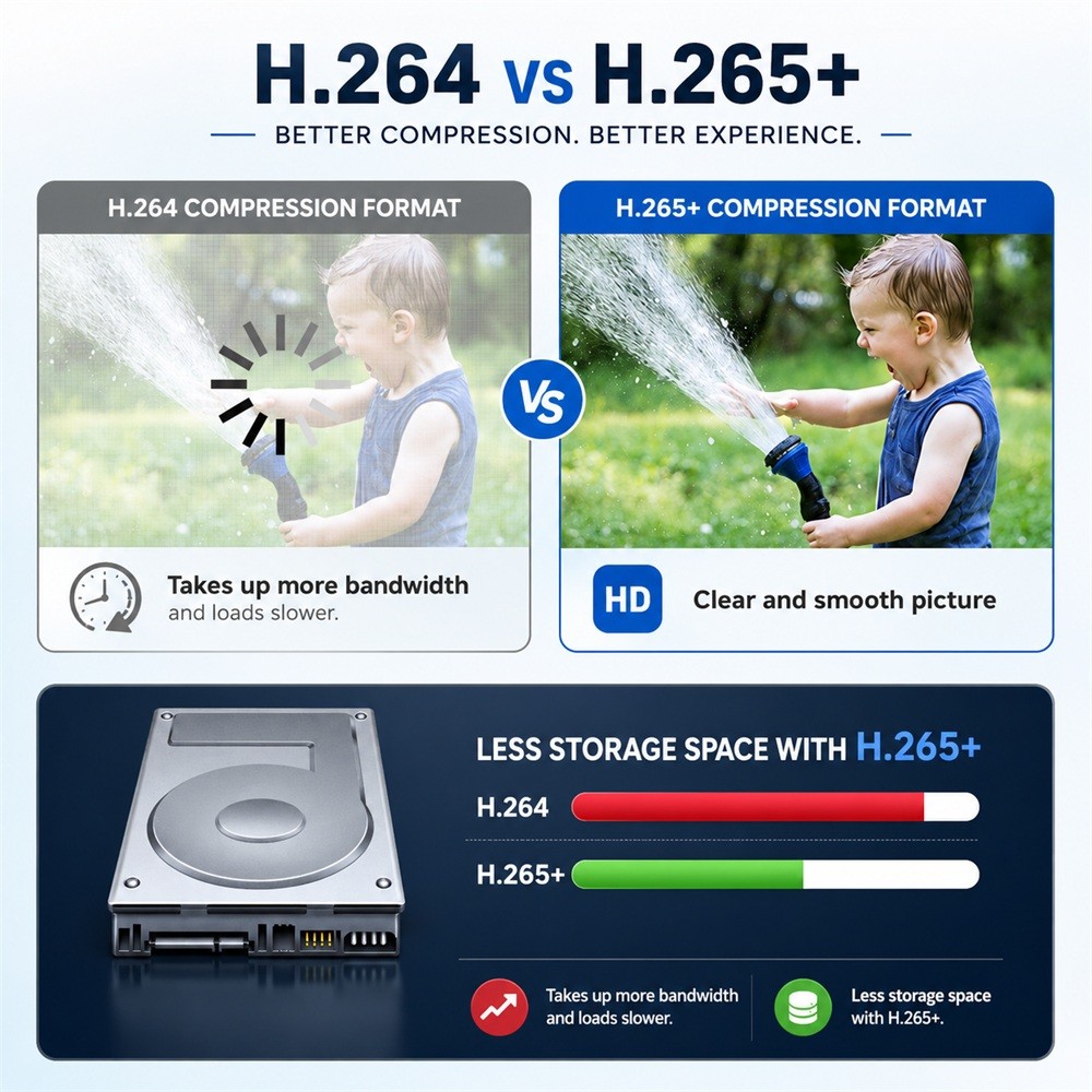 H.265+ Smart IP Camera Kit 6MP WiFi 8CH NVR Night Vision Home Outdoor Protection