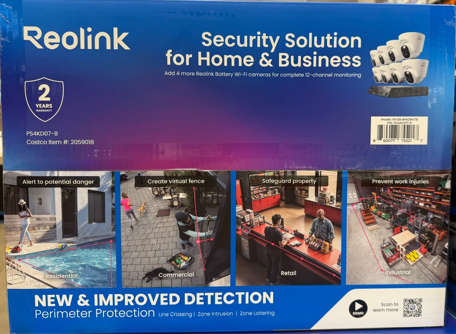 Reolink Pro Series 4K+ 16-Channel 4TB 8 12MP Cam Wired Security Camera System