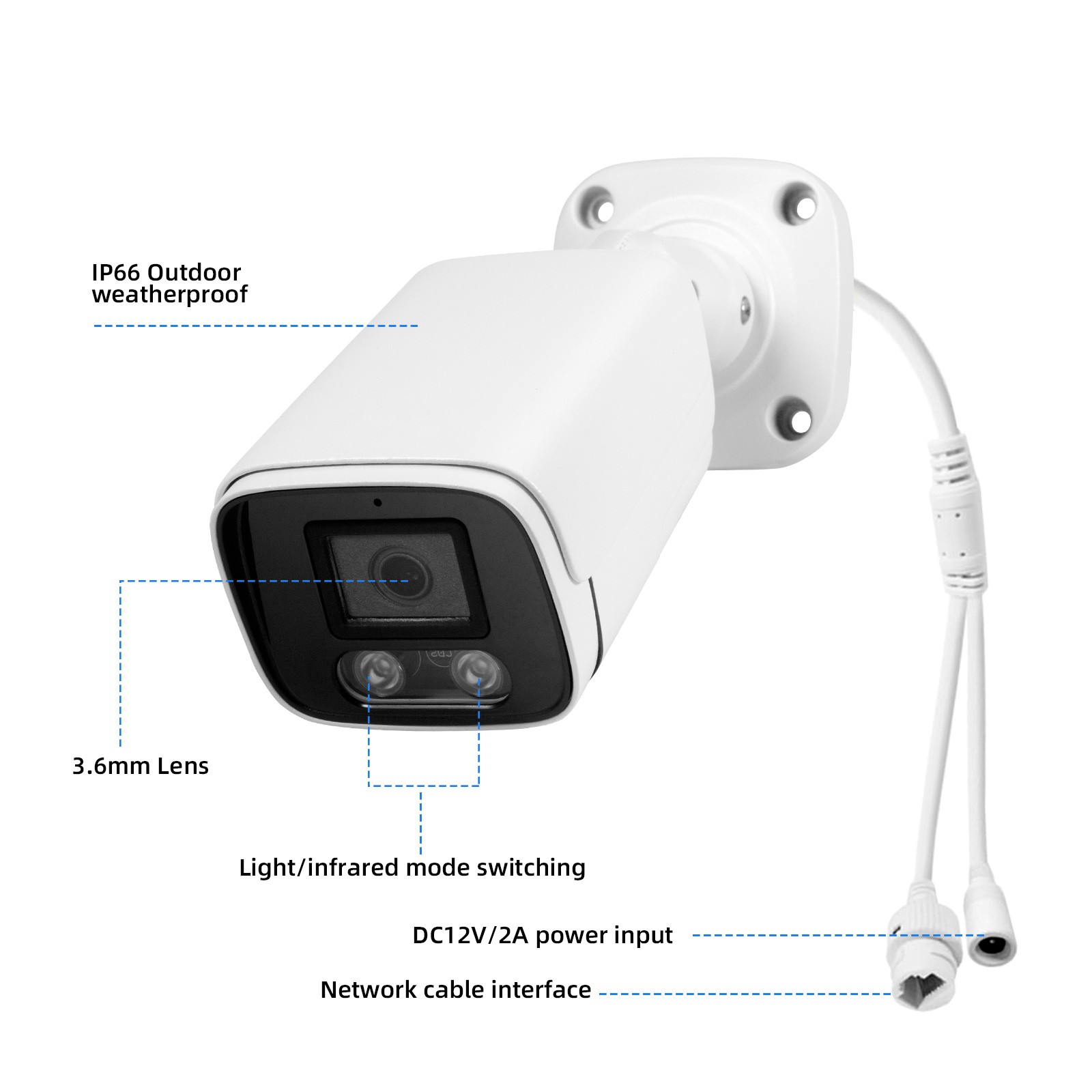 4MP POE Security Camera System 8CH NVR Smart Detection Night Vision with 2TB HDD