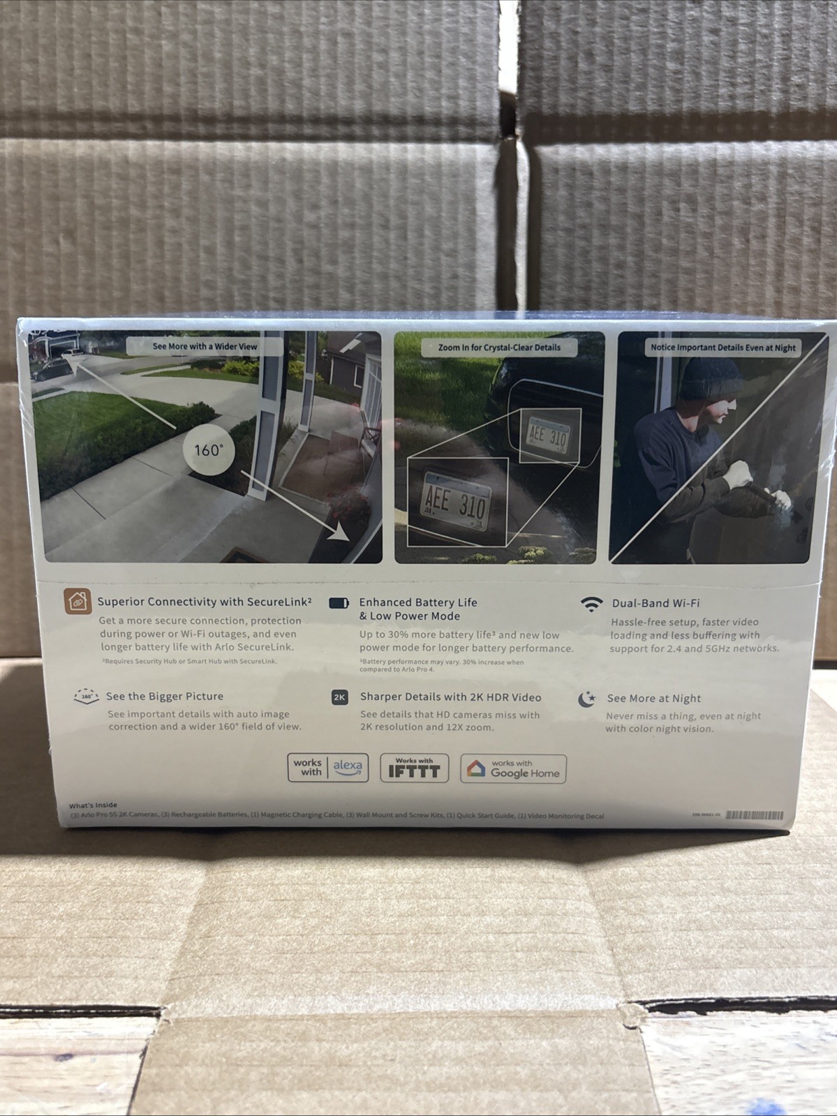 #Arlo Pro 5S Spotlight Wireless Security Camera 2K HDR Dual-Band Wi-Fi – 3 Pack
