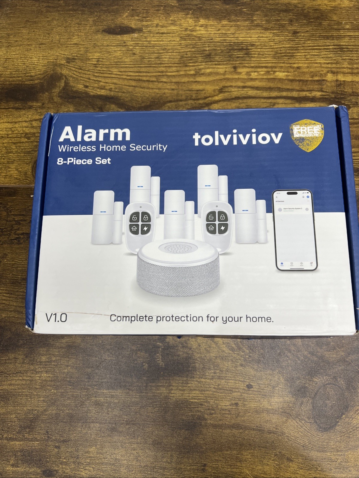 Tolviviov WiFi Door Alarm System, Wireless DIY Smart Home Security System