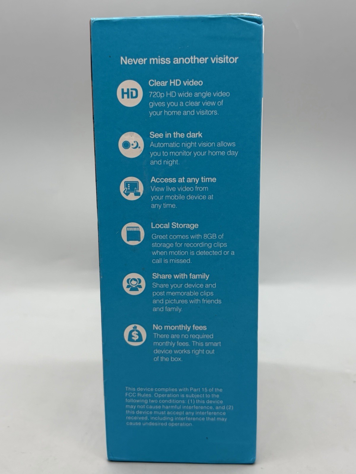Zmodo Greet Smart WiFi Video Doorbell (ZM-SHD003B) – Sealed