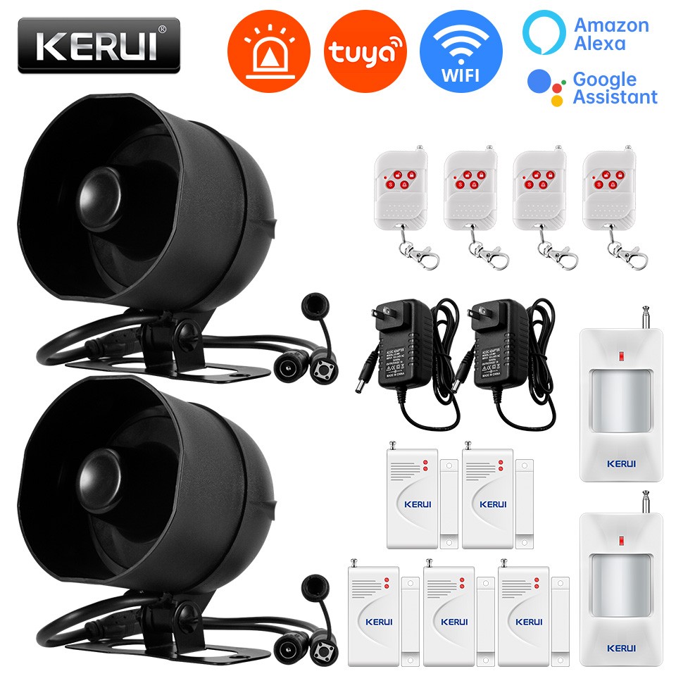 KERUI WiFi Home Alarm Security System Garage Door Sensor PIR Motion Detector