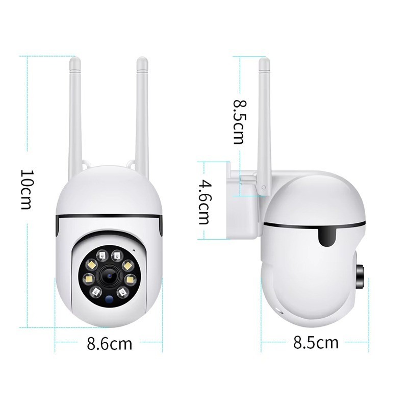 HD 1080P Smart Home IP Camera WiFi 360° View Motion Tracking Outdoor Waterproof