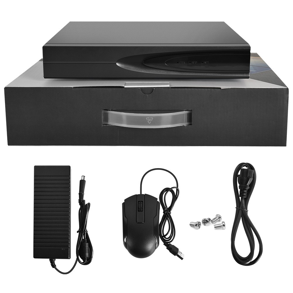 Vikylin 4K 8ch 8 POE NVR CCTV System Kit 8MP F1.0 Full Color IP Camera MIC Lot
