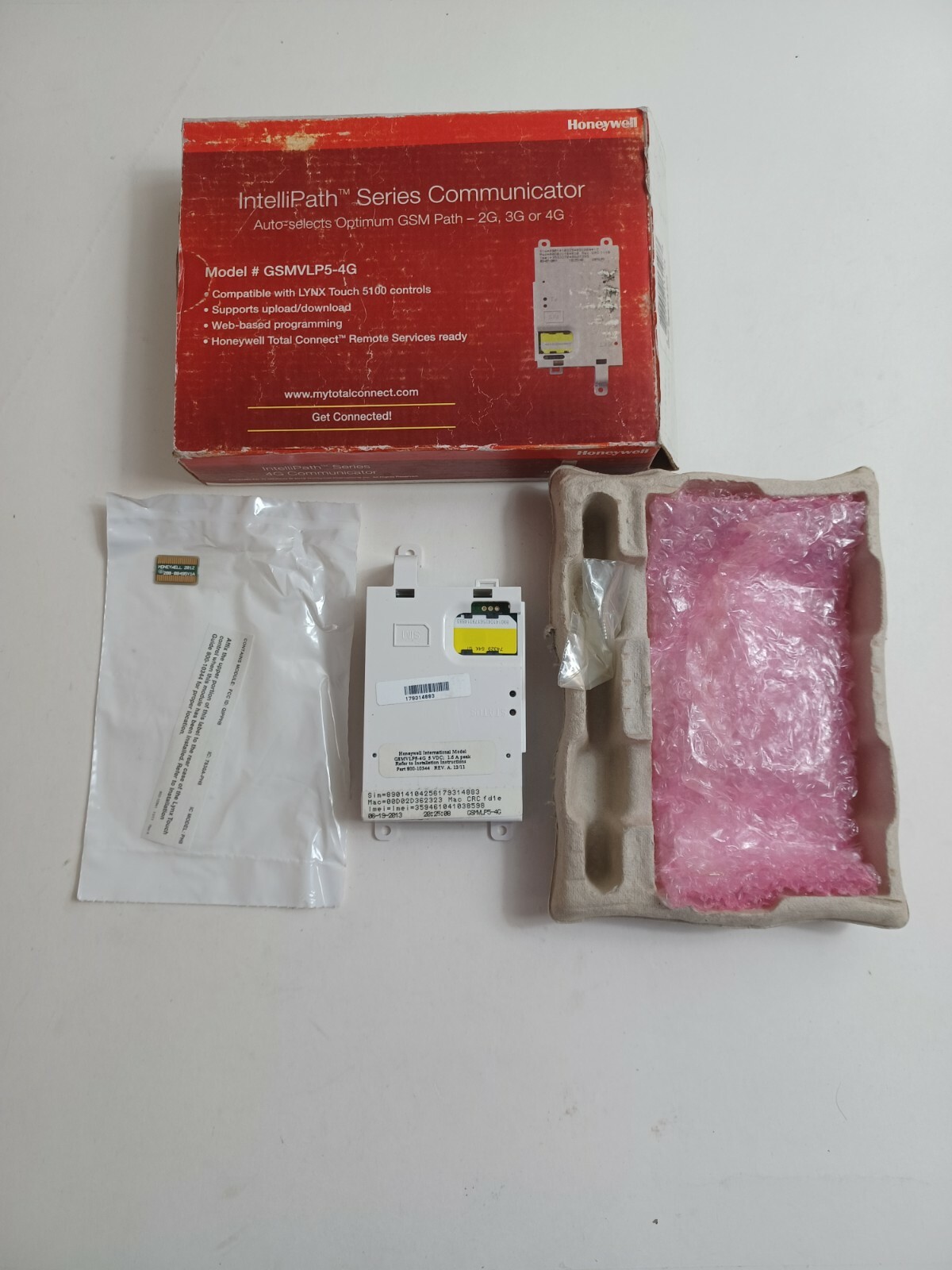 Honeywell GSMVLP5-4 IntelliPath Series 4G Communicator (SIM Card Not Activated)