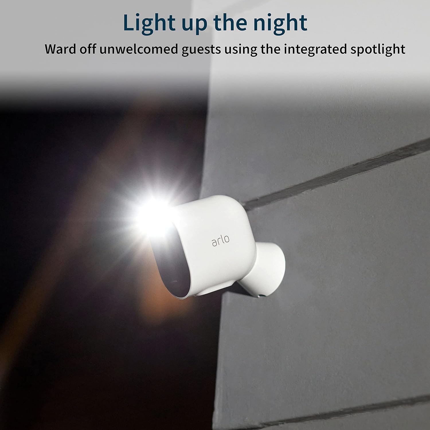 Arlo Pro 4 Spotlight Camera – 1 Pack – Wireless Security, 2K Video & HDR Color