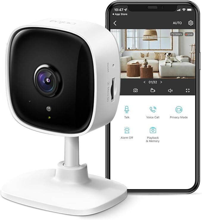 TP-Link Tapo 2K Indoor Security Dog Camera for Baby Monitor | w/ Motion