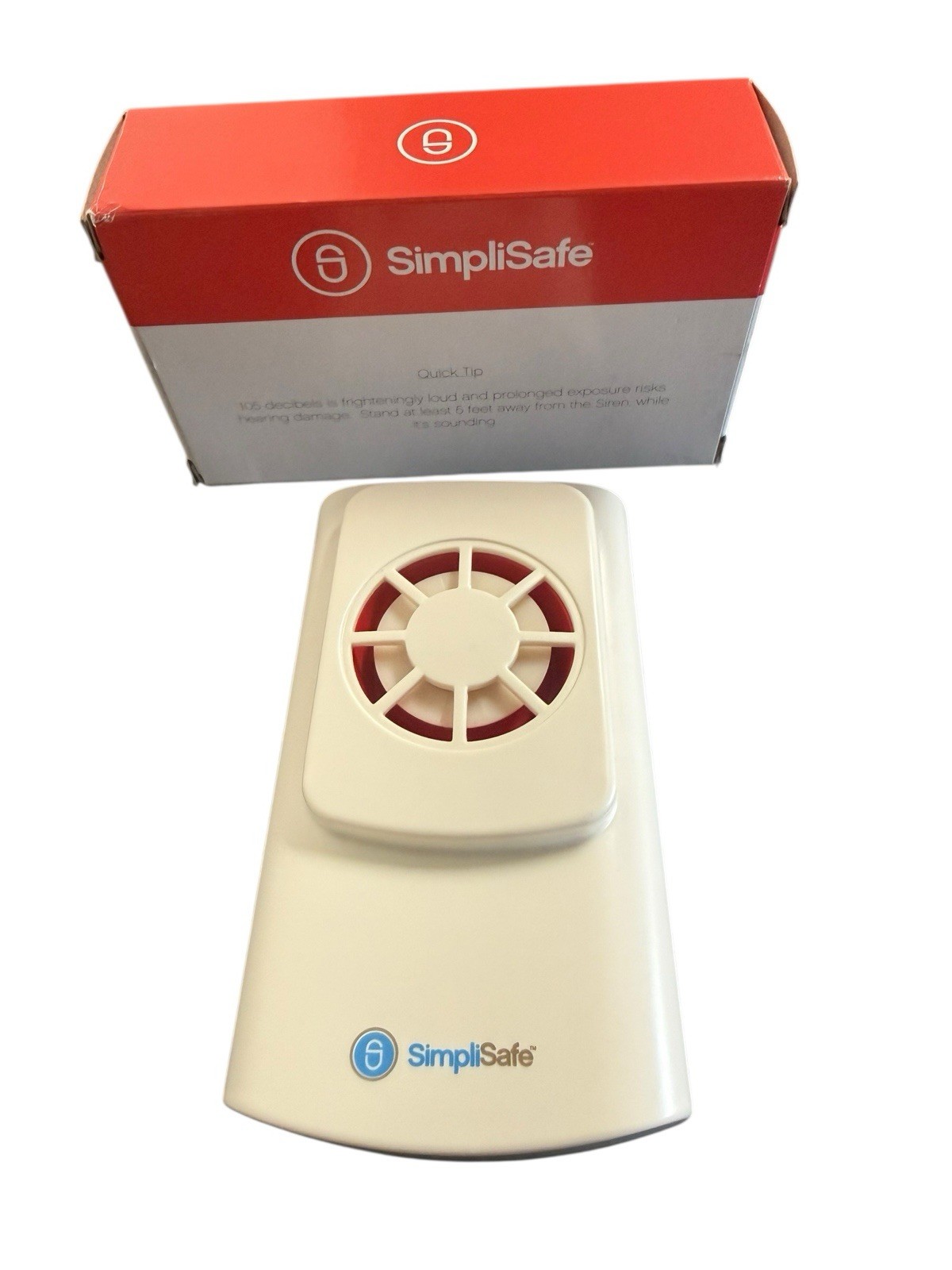 SimpliSafe 105 Decibel Wireless Siren WS1000 External 105db W/ mounting plate ?