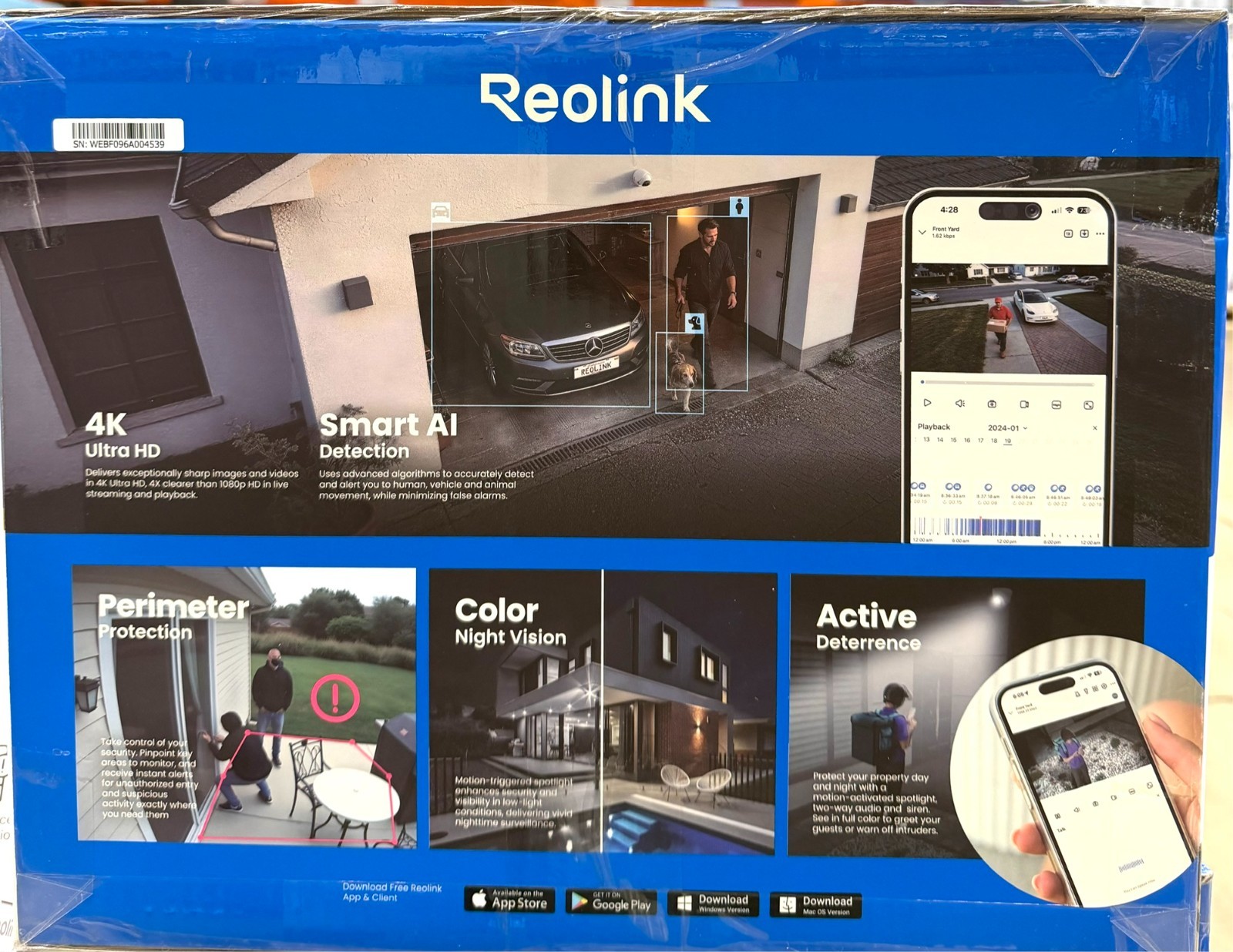 Reolink Pro Series 4K+ 16-Channel 4TB 8 12MP Cam Wired Security Camera System