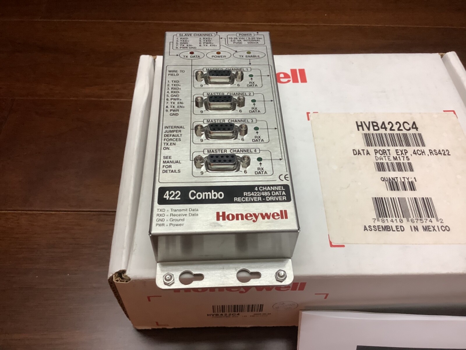 Honeywell Video HVB422C4 Data Port Expander 4 Channel RS422/485 Receiver-Driver