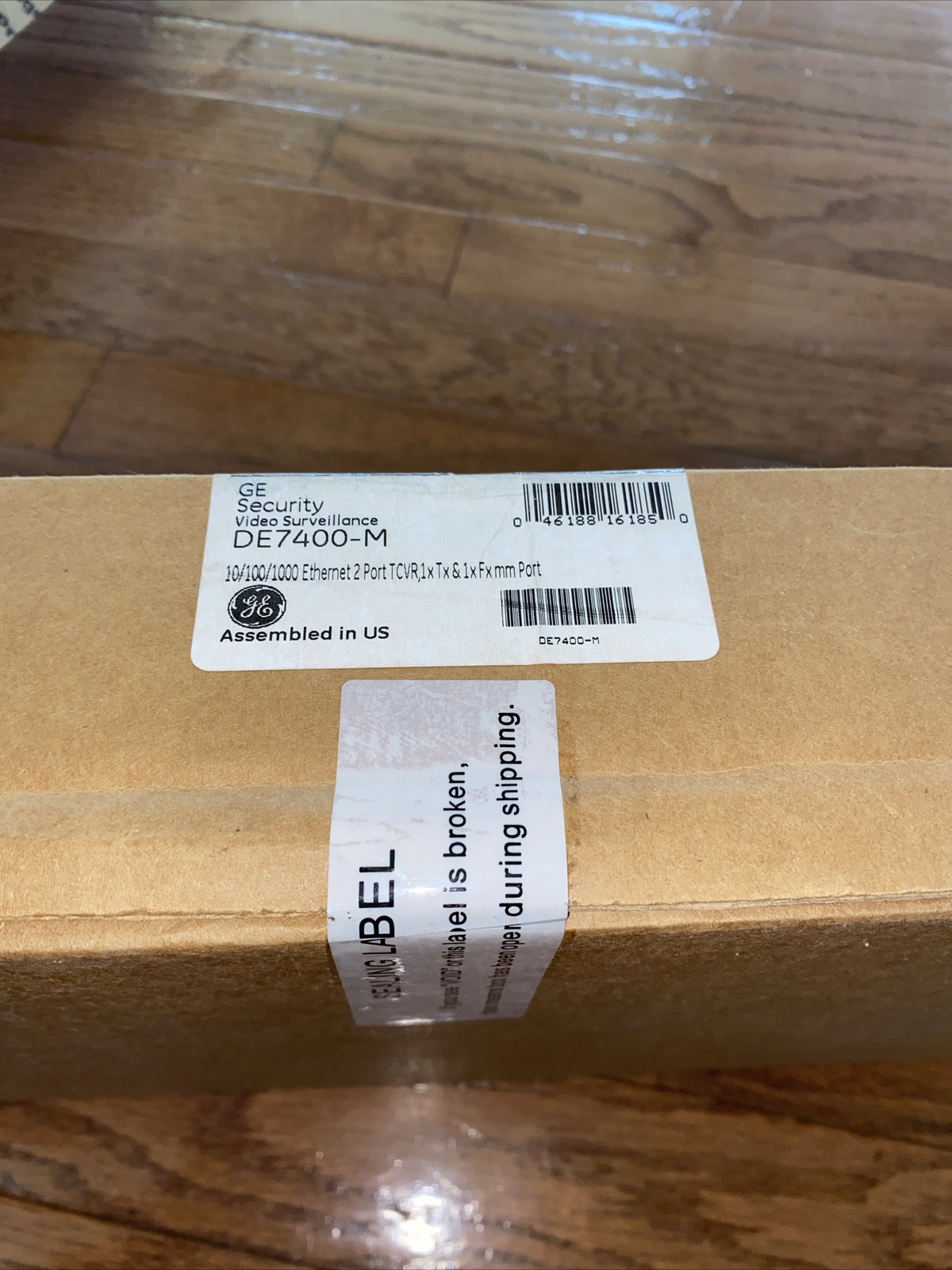 New in a sealed Box GE Interlogix IFS DE7400-M 2-Port Gigabit Ethernet Media