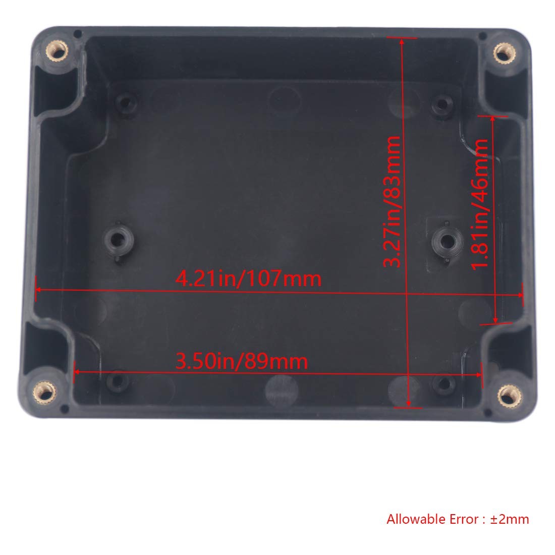 Junction box, Raculety Electrical Project Case Power 4.53″x3.54″x2.17″, Black