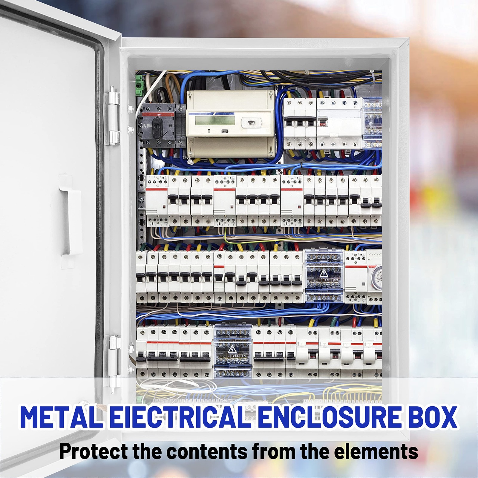 CXCESNS Outdoor Electrical Box 12 x 10 x 6”D NEMA 4X 12 x 10 x 6”, silver