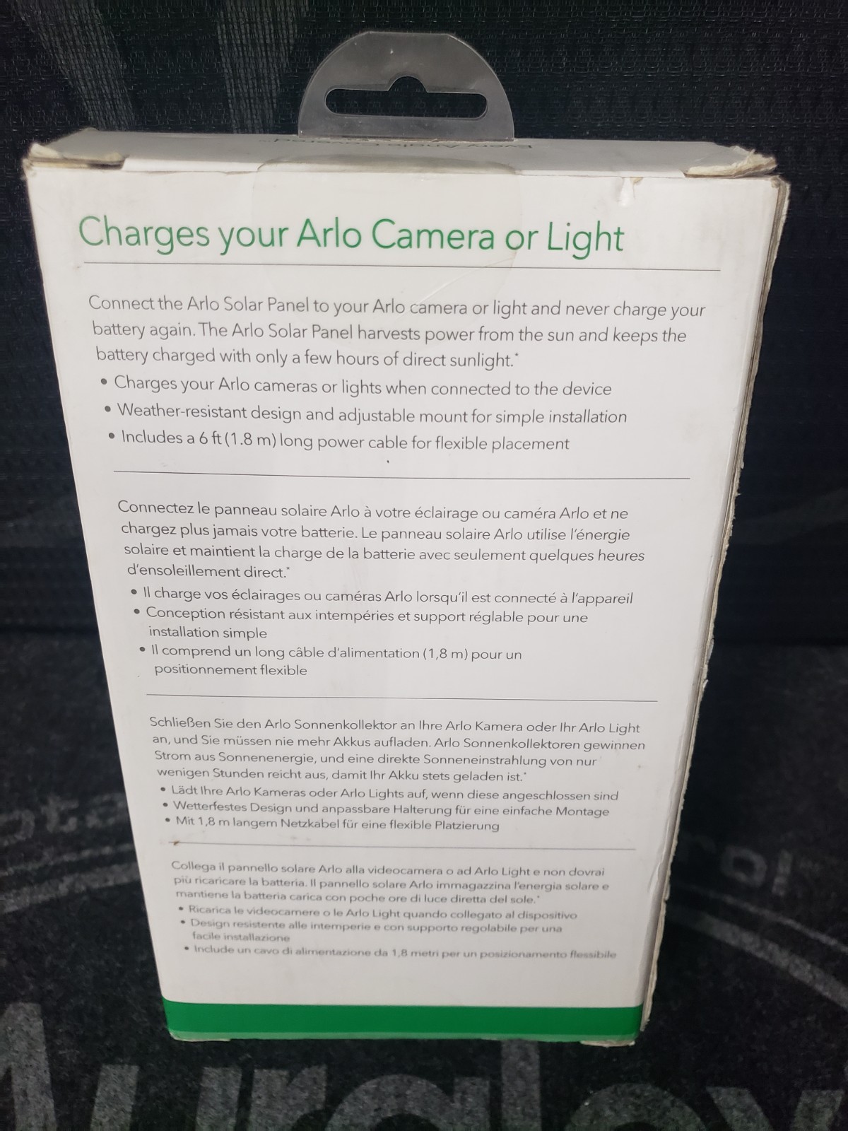 Arlo Solar Charger Panel for Arlo Pro, Pro 2 & Go Compatible VMA4600-10000S