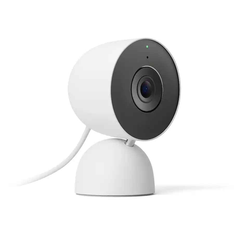 Google Nest Cam | GJQ9T Indoor Wired Security Camera Snow Color | HDR 1080p New