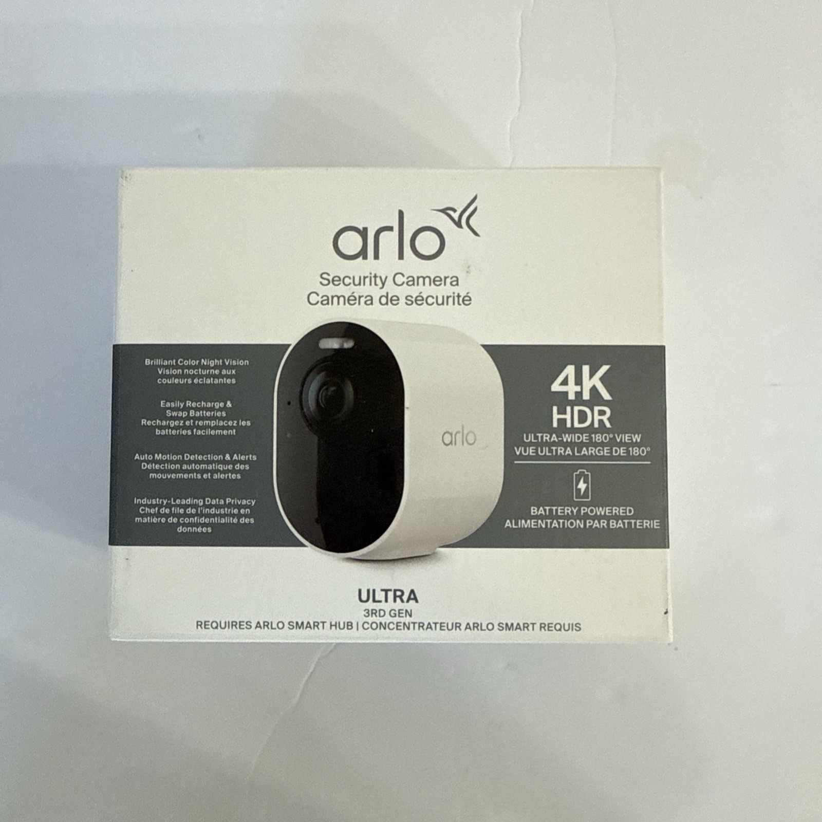New Retail Pull – Arlo Ultra 4K 3rd Gen Single Add On Camera Battery Powered