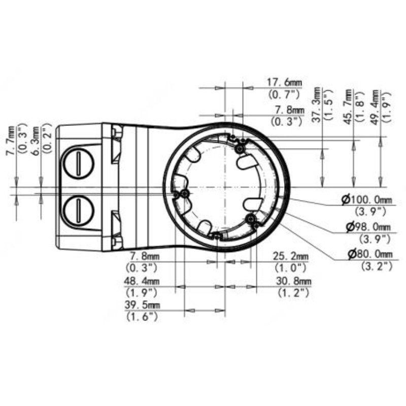 Alibi Junction Box ALI-JB07/WM03-G-IN – American Security Camera Company