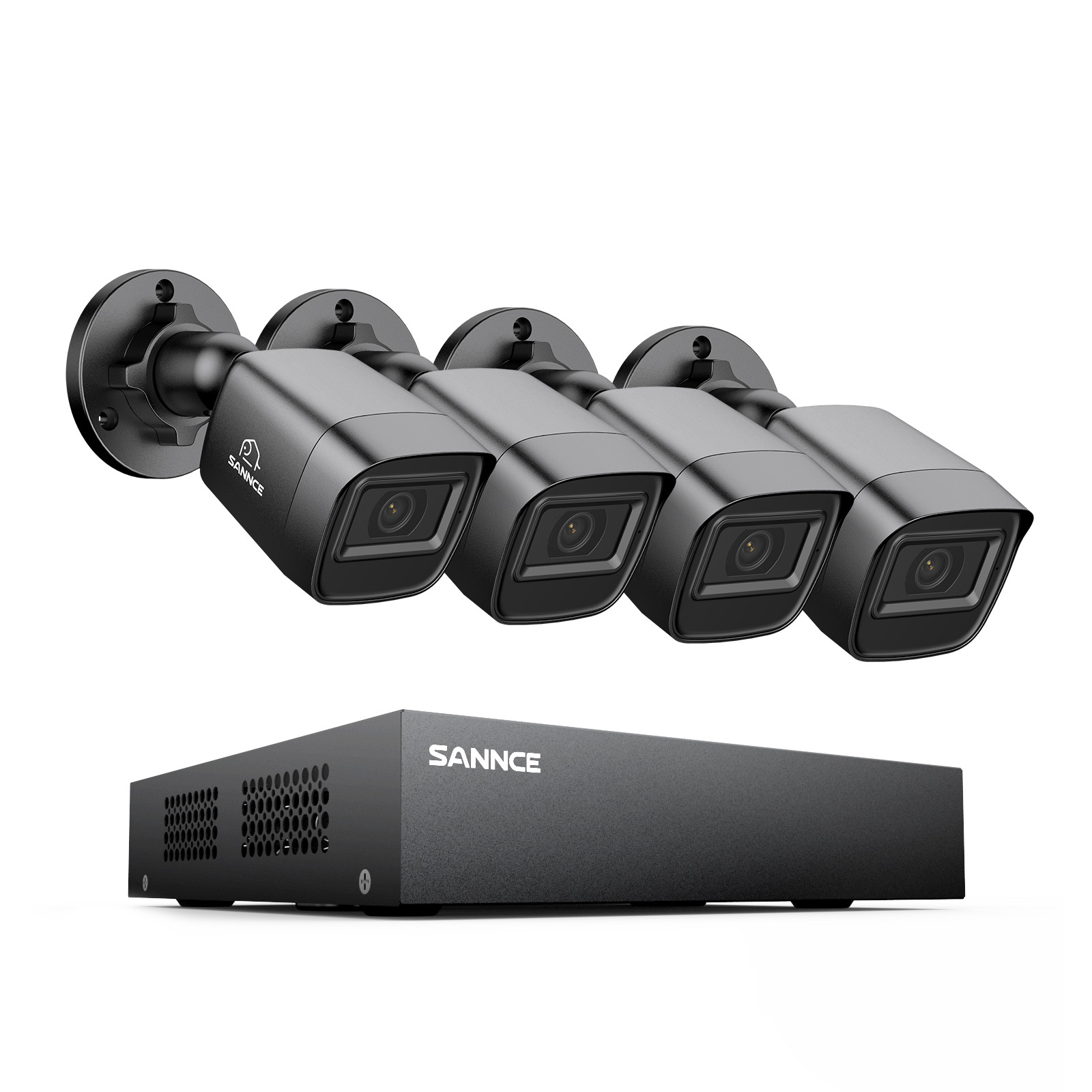 SANNCE 5in1 8CH DVR 1080P Security Camera System Outdoor Human Vehicle Detection