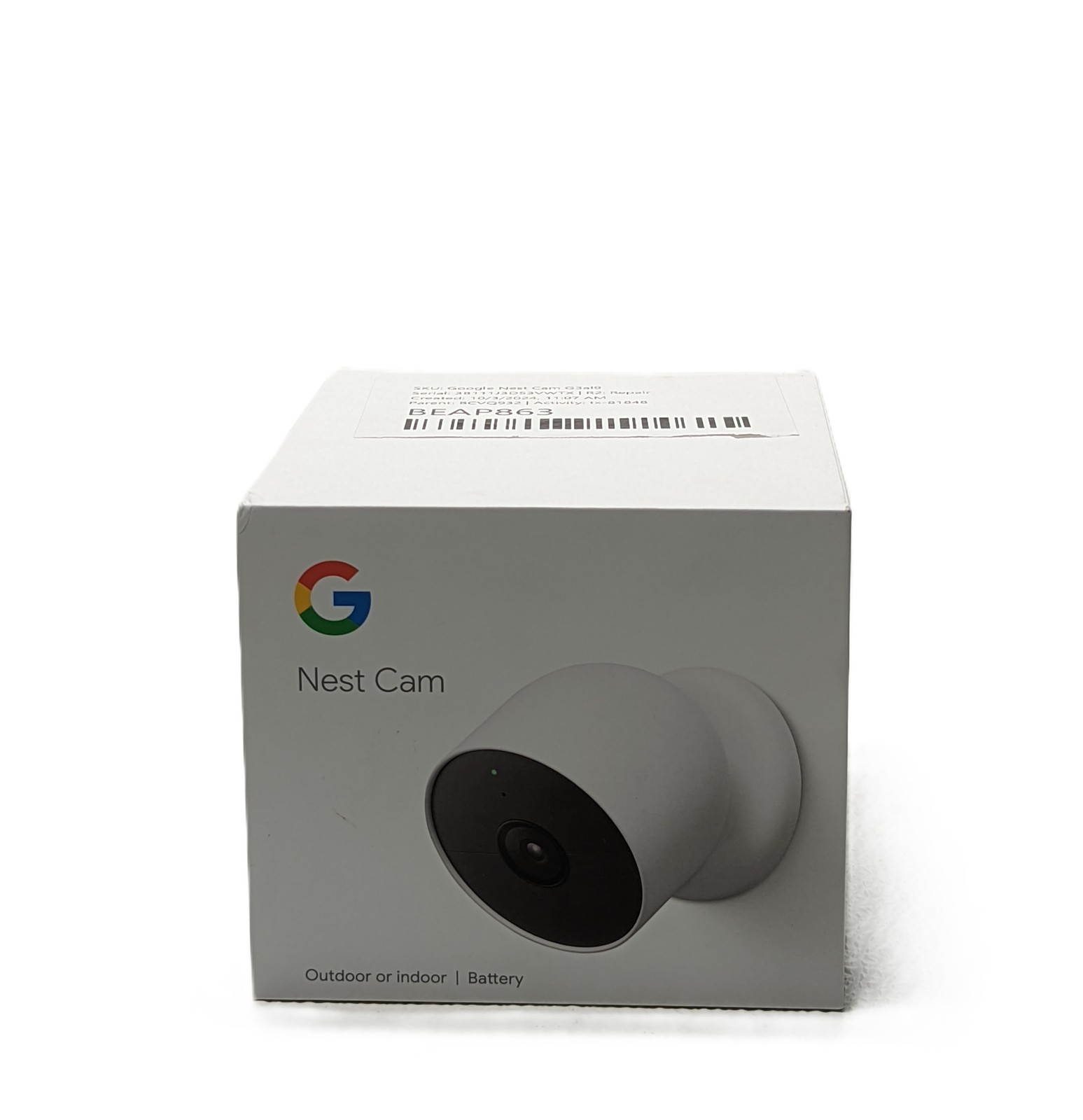 Google Nest Cam G3AL9 Indoor/Outdoor/battery 1pack (GA01317-US) NEW